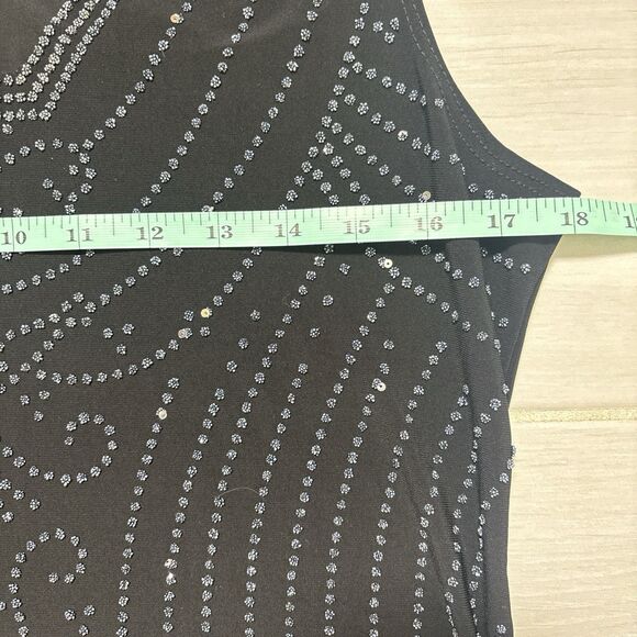 Vintage MSK Heavily Beaded Tank Blouse Size Large Whimsigoth Fairy - Picture 5 of 6